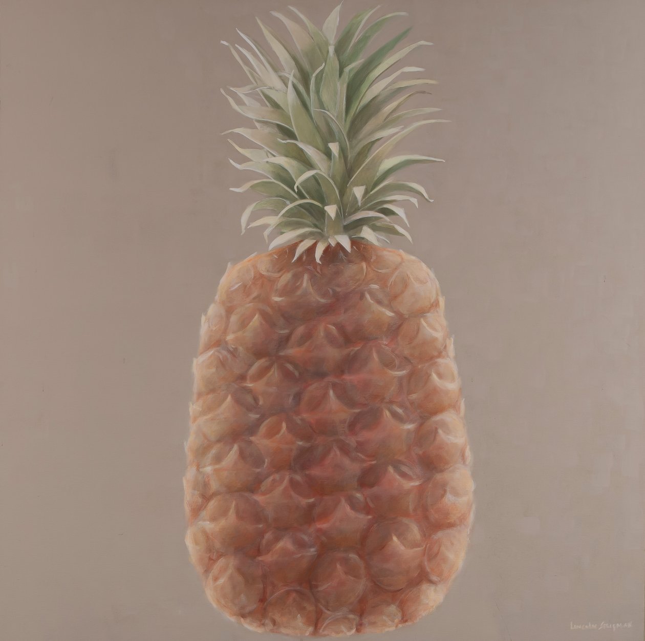 Ananas, 2012 (akryl på lærred) af Lincoln Seligman
