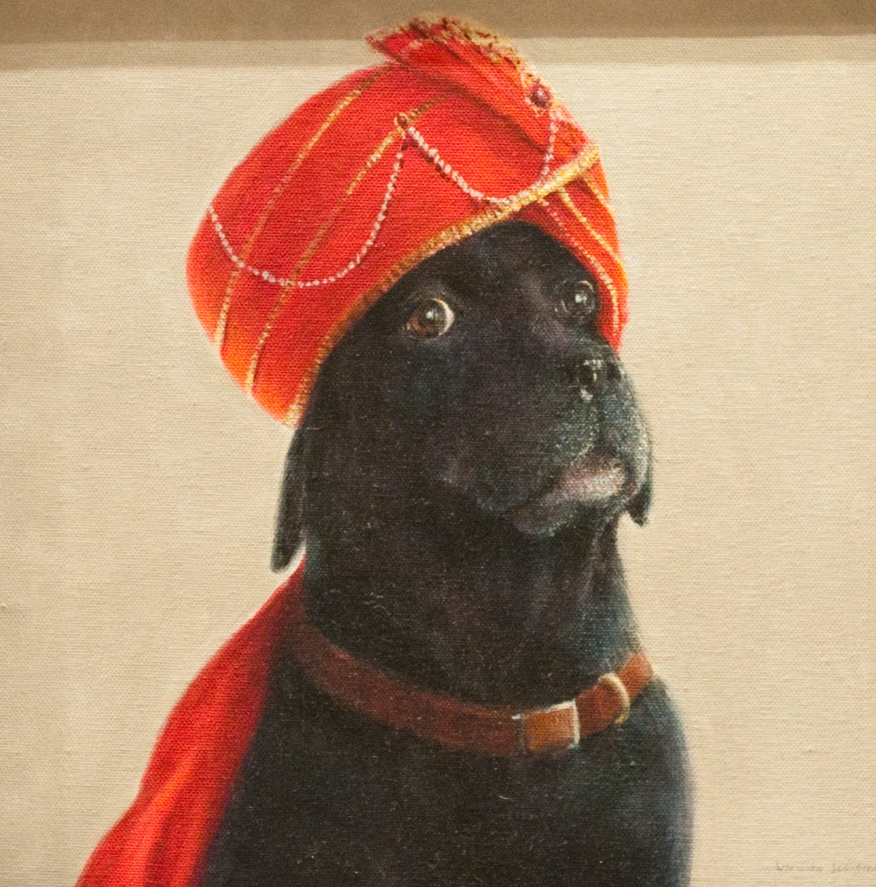 Reluctant Maharaja, 2010 (akryl på lærred) af Lincoln Seligman