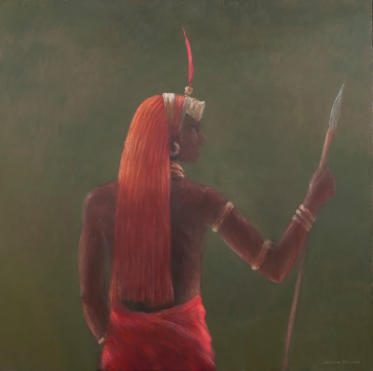 Samburu, 2012 (akryl på lærred) af Lincoln Seligman