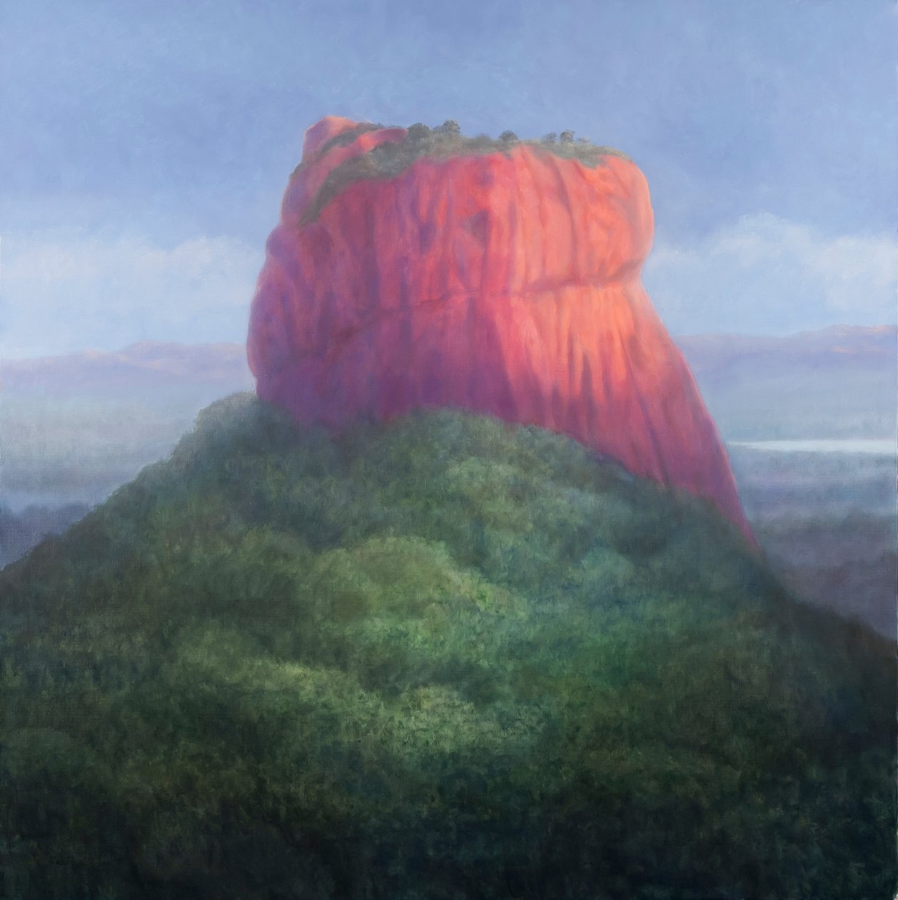Sigiriya IN, Sri Lanka, 2012 (akryl på lærred) af Lincoln Seligman