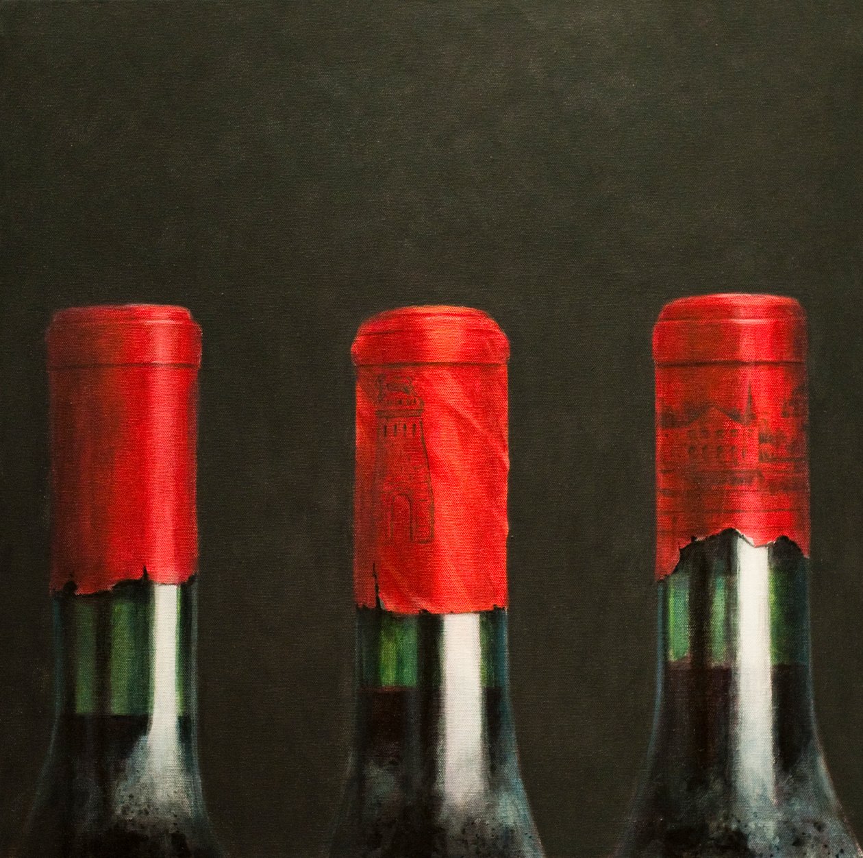 Three Wines, 2010 (akryl på lærred) af Lincoln Seligman