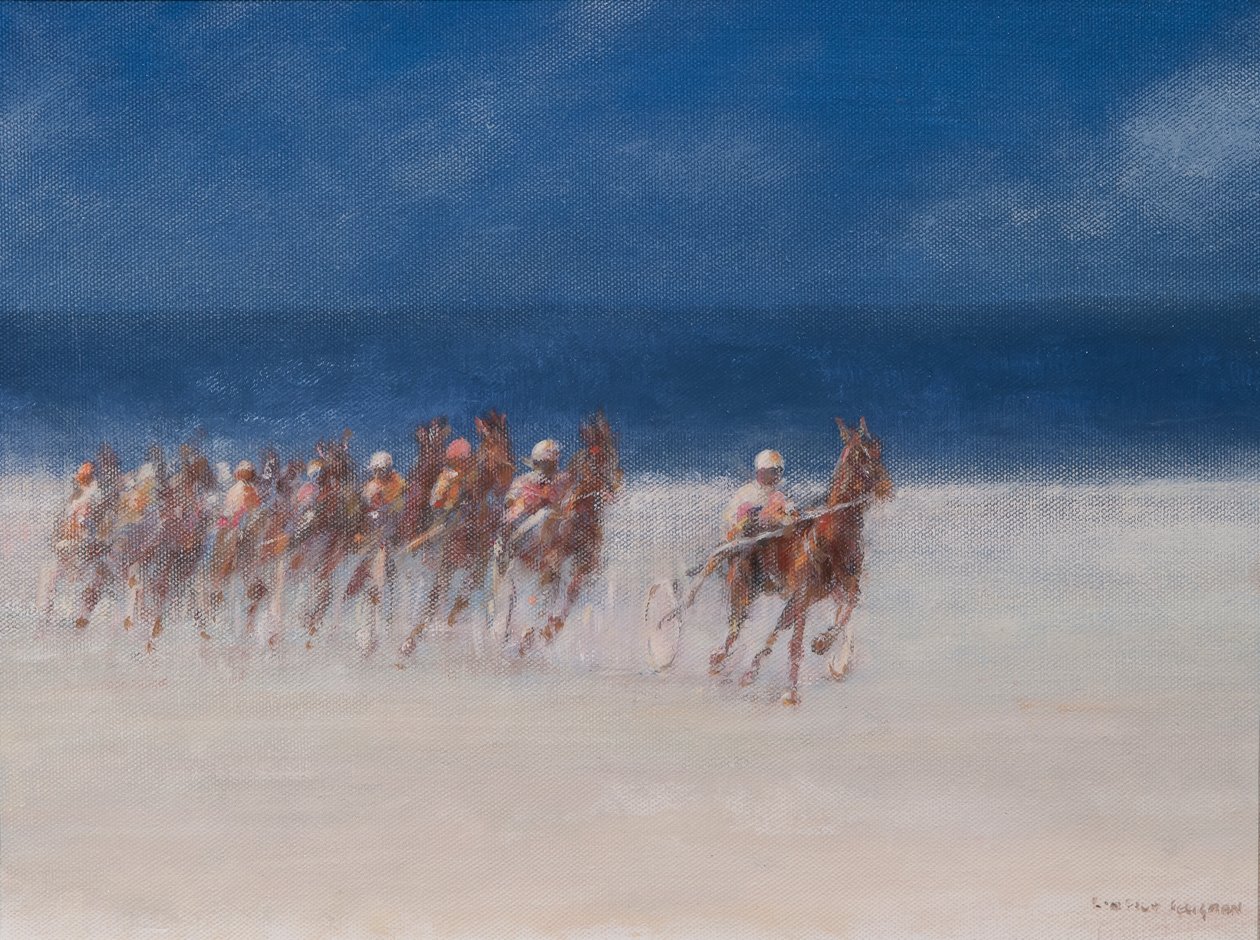 Travløb, Bretagne, 2012 (akryl på lærred) af Lincoln Seligman