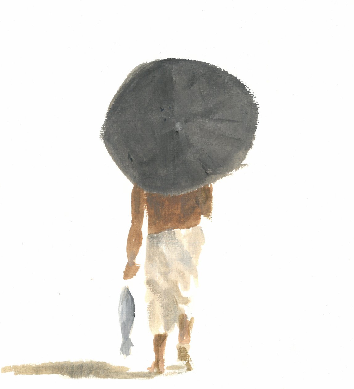 Paraply og fisk, 2015 af Lincoln Seligman