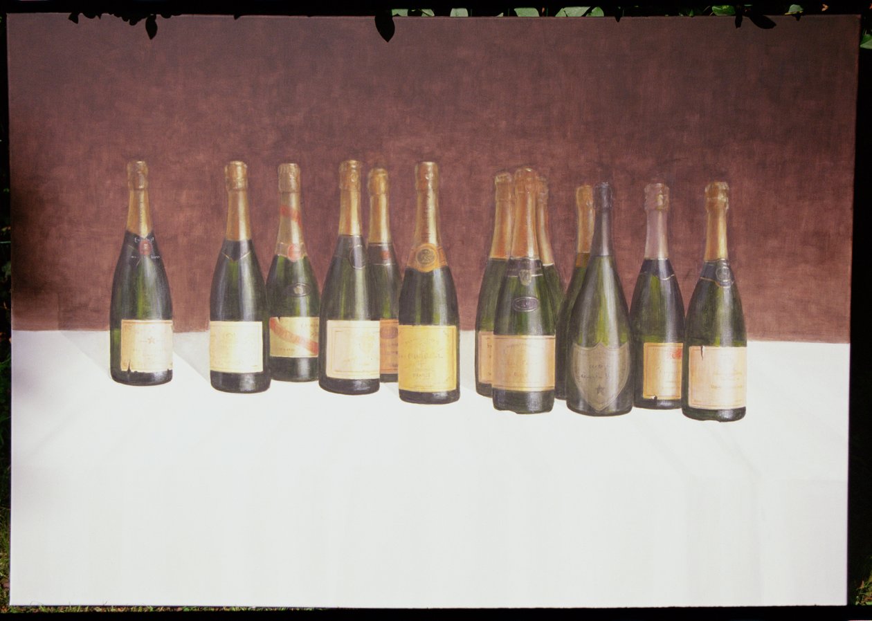 Winescape, Champagne, 2003 (akryl på lærred) af Lincoln Seligman
