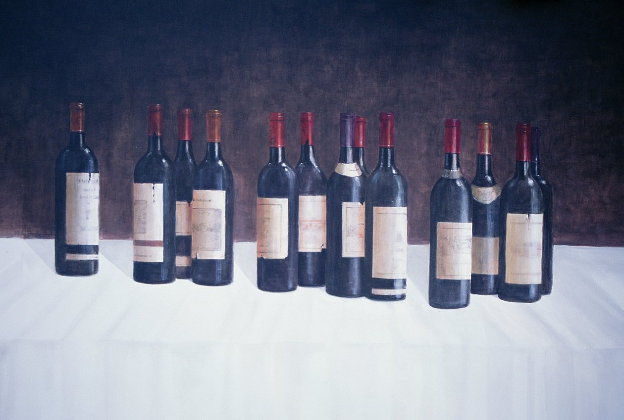 Winescape, Red, 2003 (akryl på lærred) af Lincoln Seligman