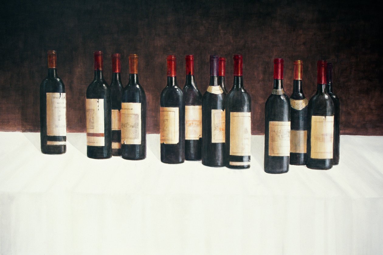 Winescape, Red, 2003 (akryl på lærred) af Lincoln Seligman