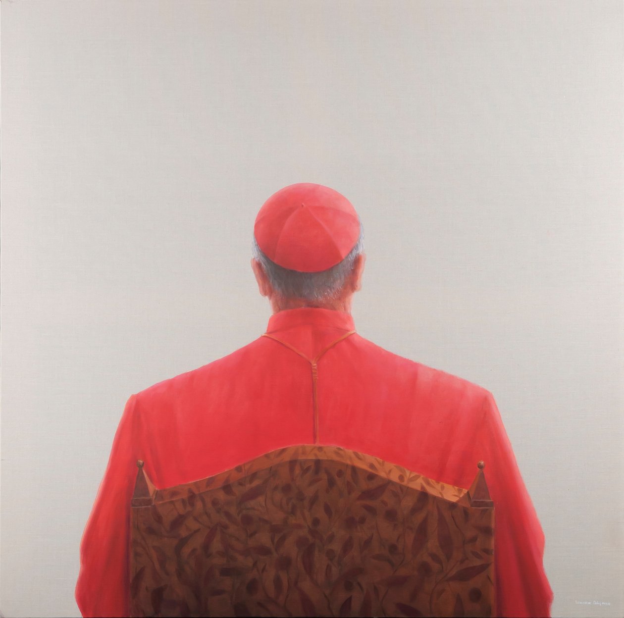 Cardinal, 2012 (akryl på lærred) af Lincoln Seligman