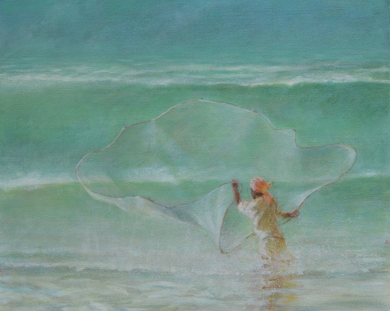 Lone Fisherman 2019 af Lincoln Seligman