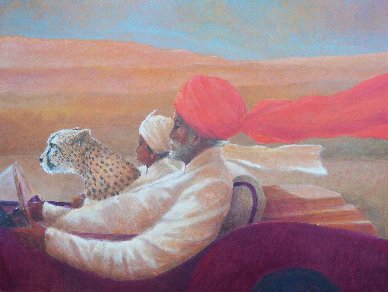 Maharaja, dreng + gepard af Lincoln Seligman