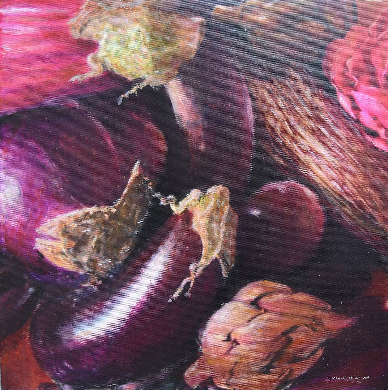 Stilleben, aubergine af Lincoln Seligman
