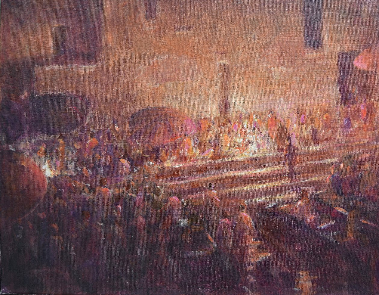 Varanasi trin om natten af Lincoln Seligman