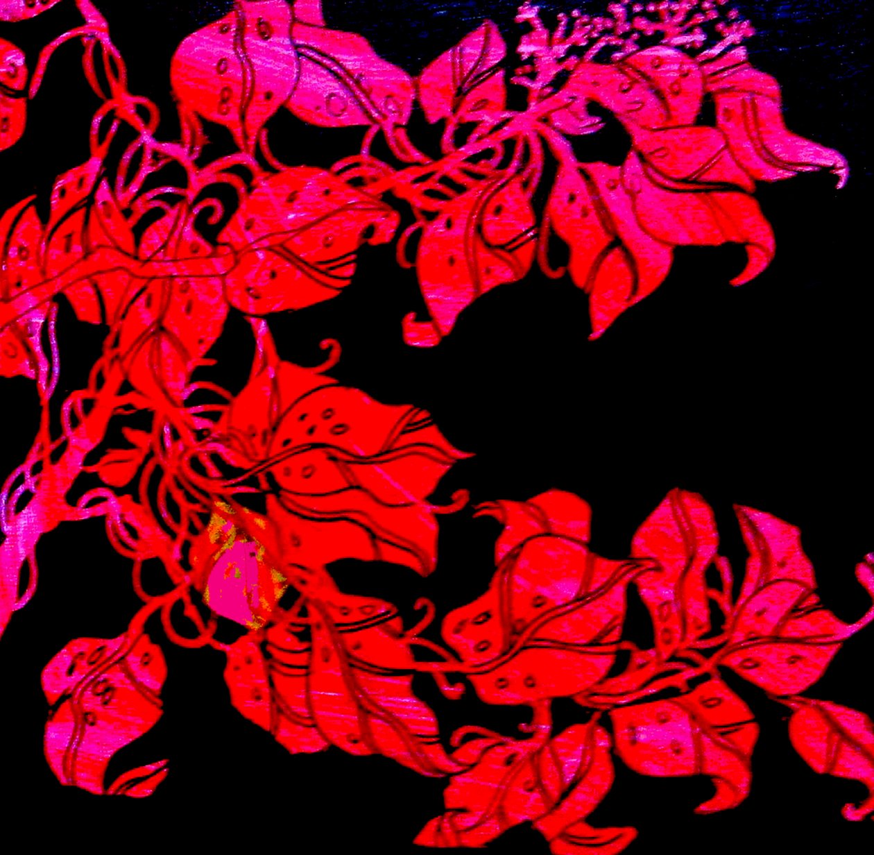 Red for William;s sister, 2017 (mixed media) af linda arthurs