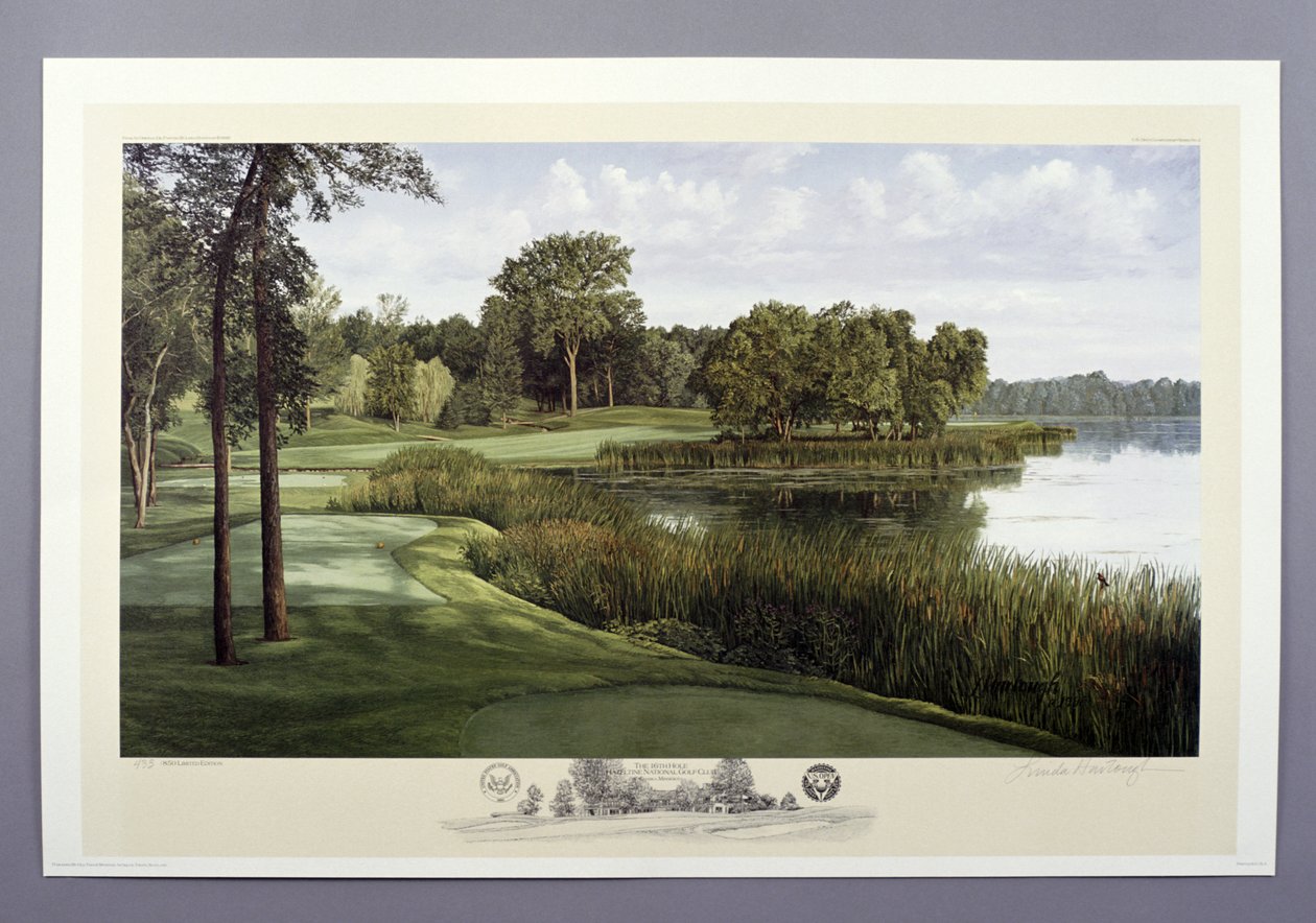 16. hul, Hazeltine National Golf Club, Chaska, Minnesota, USA, 1991 af Linda Hartough