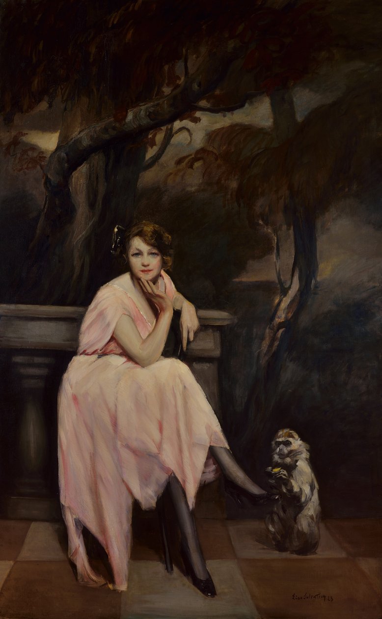 Miss in Pink, 1923. af Lino Selvatico