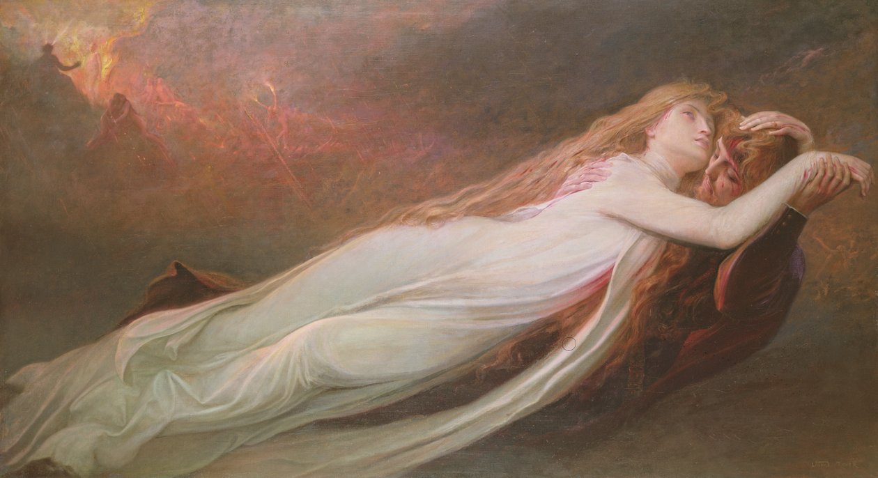 Francesca da Rimini og Paolo Malatesta, ca. 1890 af Lionel Noel Royer