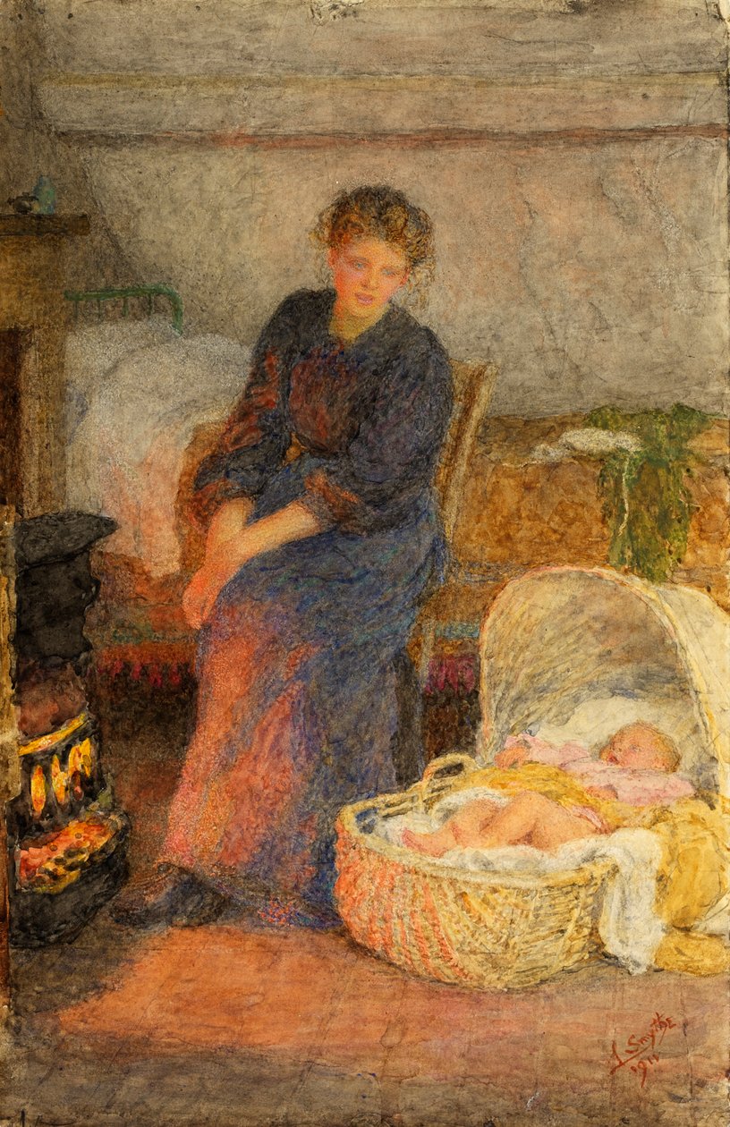 Når livet er hårdt, er det bedre at være ung, 1911 af Lionel Percy Smythe