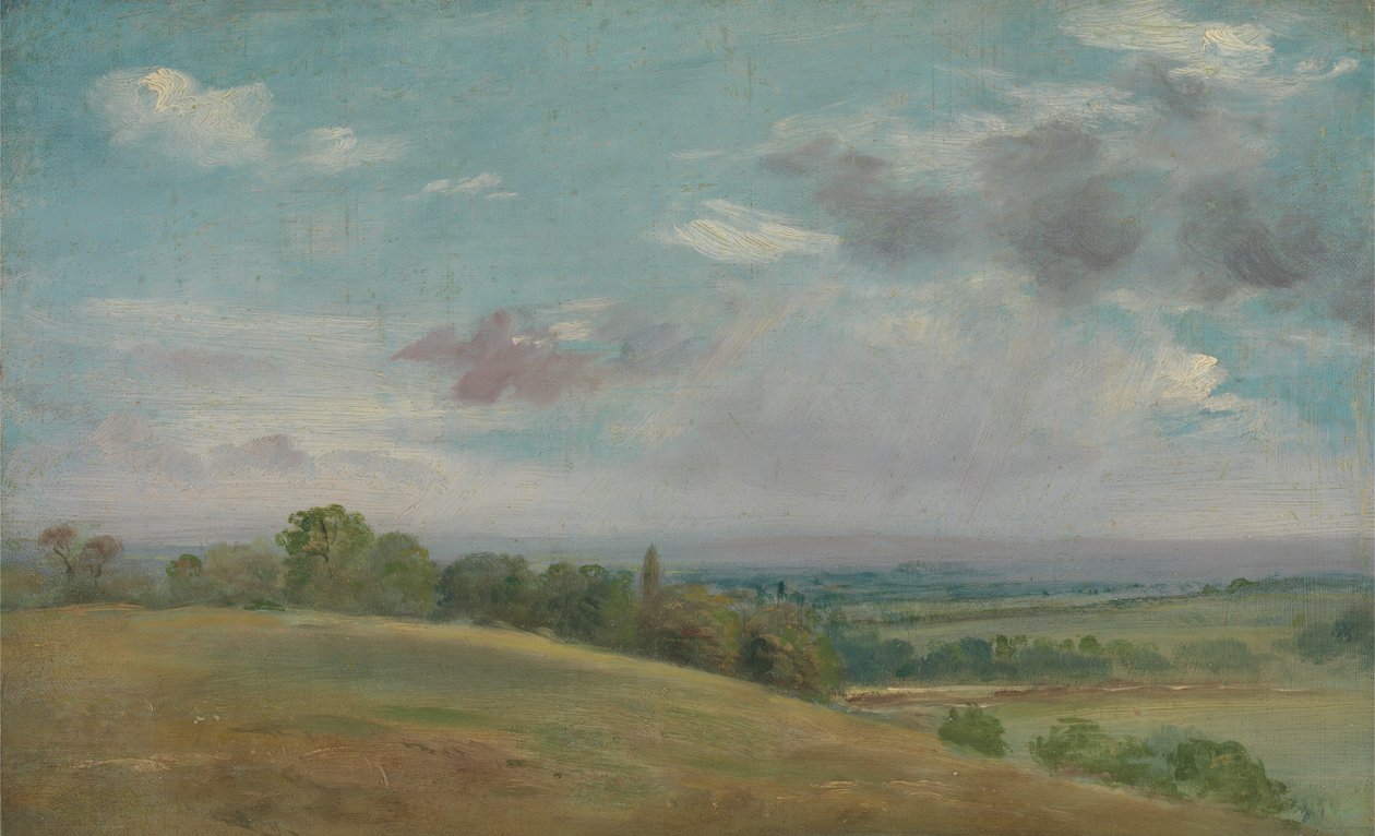 Landskab nær Dedham, mellem 1849 og 1855. af Lionel Constable