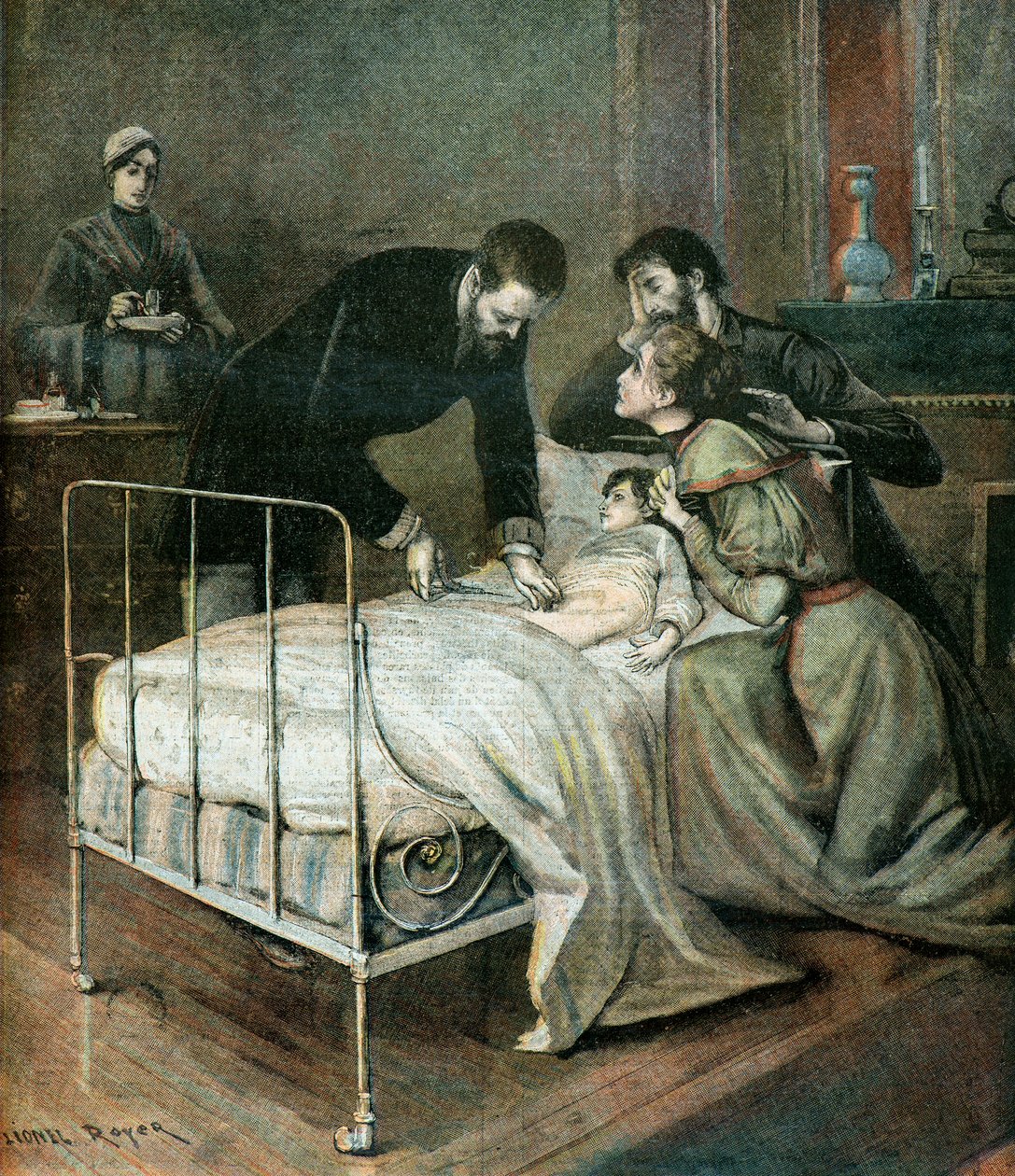 Læge Emile Roux vaccinerer et barn af Lionel Noel Royer