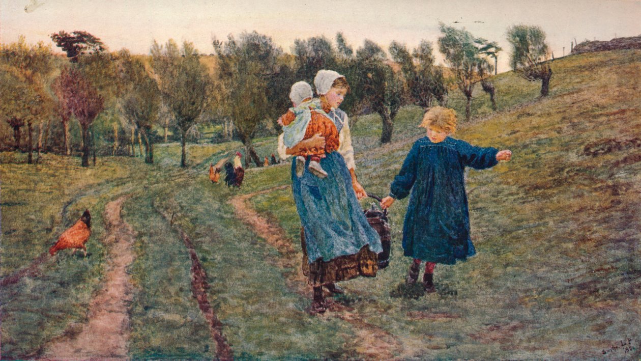 Hjem, c1900 af Lionel Percy Smythe