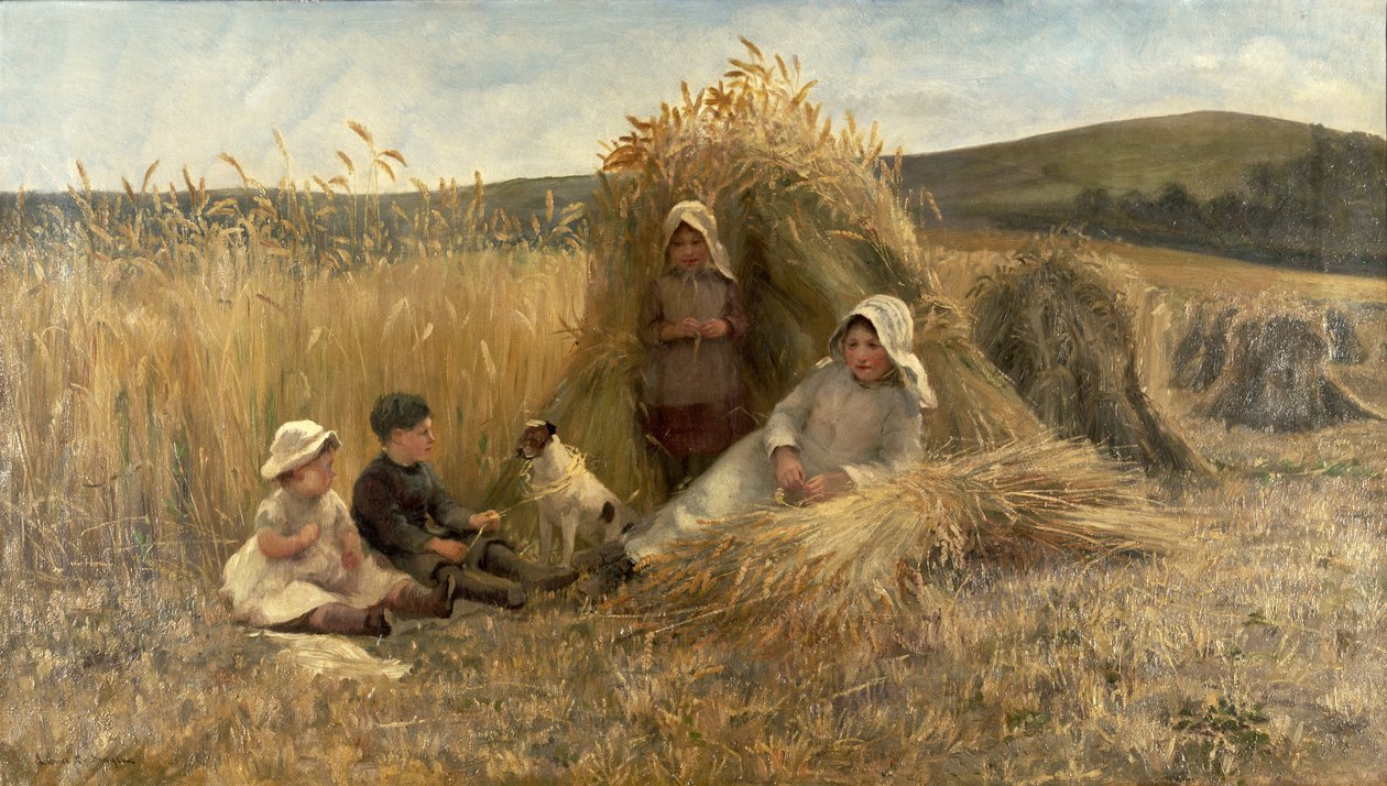 Unge mejetærskere af Lionel Percy Smythe