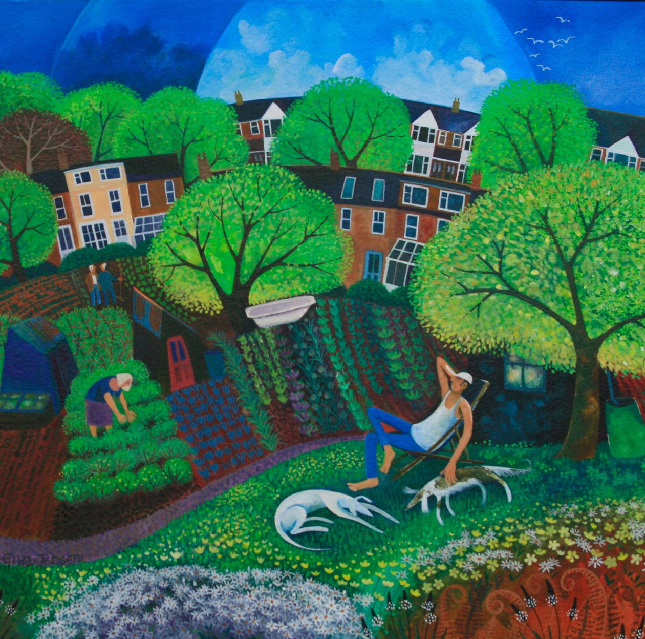 A Casual Approach 2012 (akrylblæk på papir) af Lisa Graa Jensen