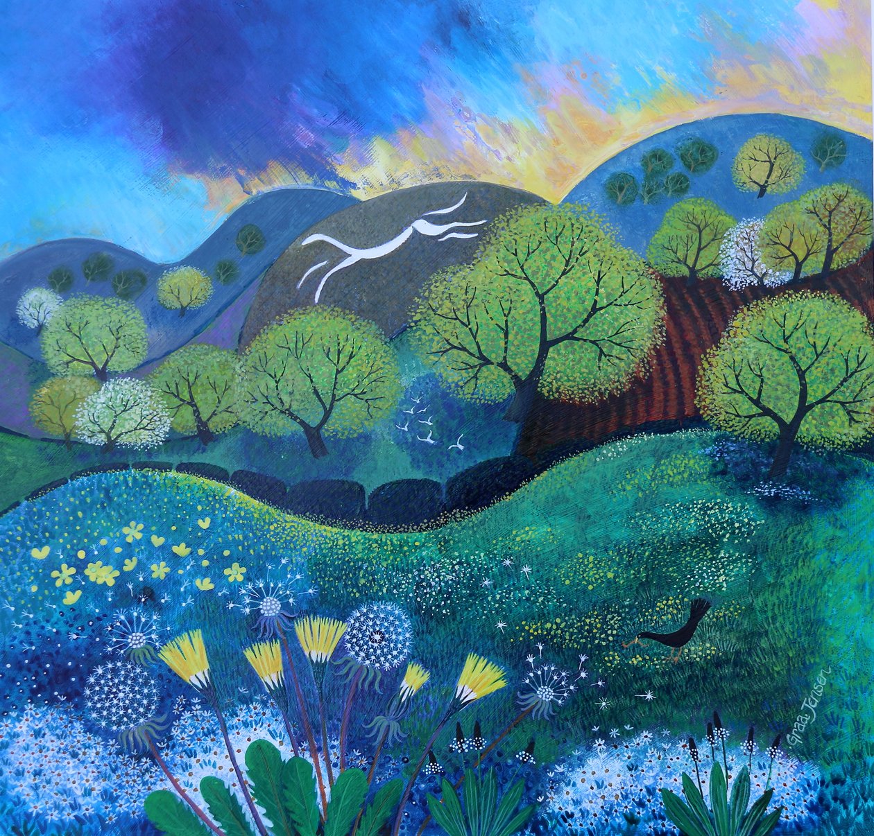 Chalk Horse Hill 2, 2023 af Lisa Graa Jensen