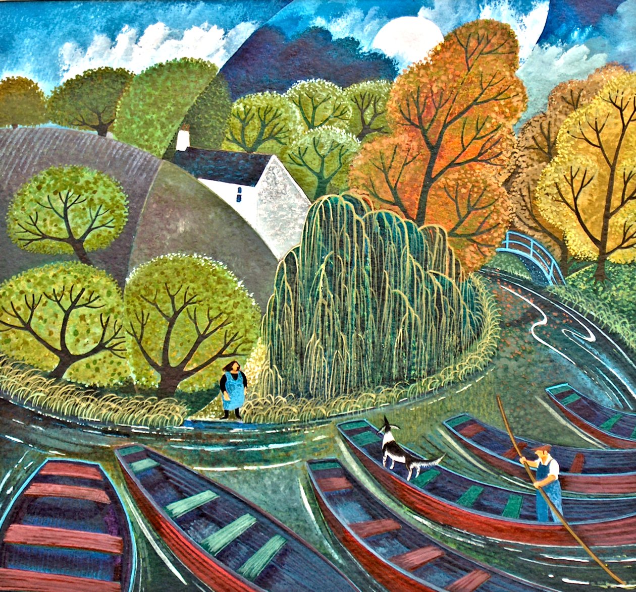 Rendezvous, 2010, (akryl på papir) af Lisa Graa Jensen