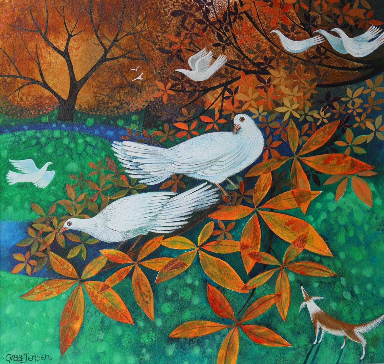 Hvide duer, 2016 af Lisa Graa Jensen