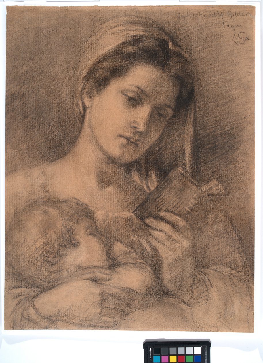 Helena and Rodman, ca. 1890 (grafit på lagenpapir) af Lisa Ramona Stillman
