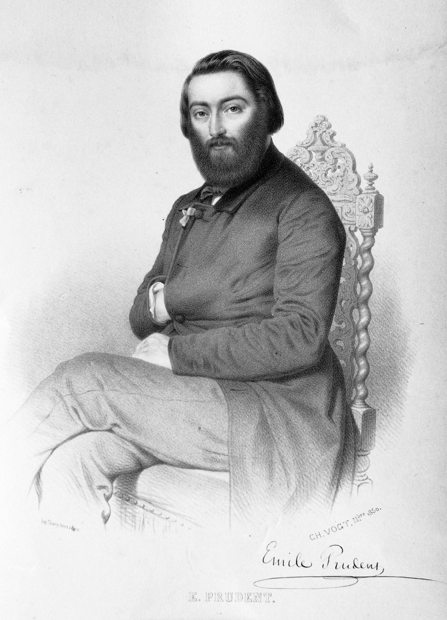 Émile Prudent, pianist af Lithographer