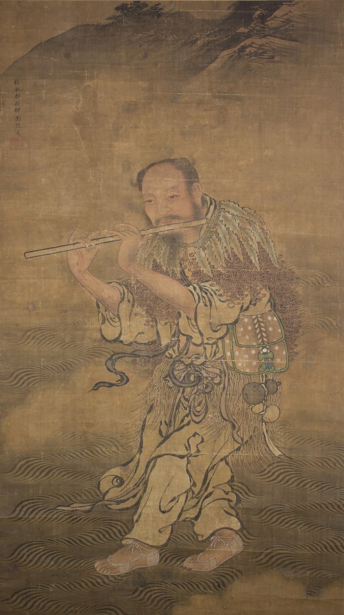 Den daoistiske udødelige Han Xiangzi, udateret, slutningen af det 15.-begyndelsen af det 16. århundrede. af Liu Jun