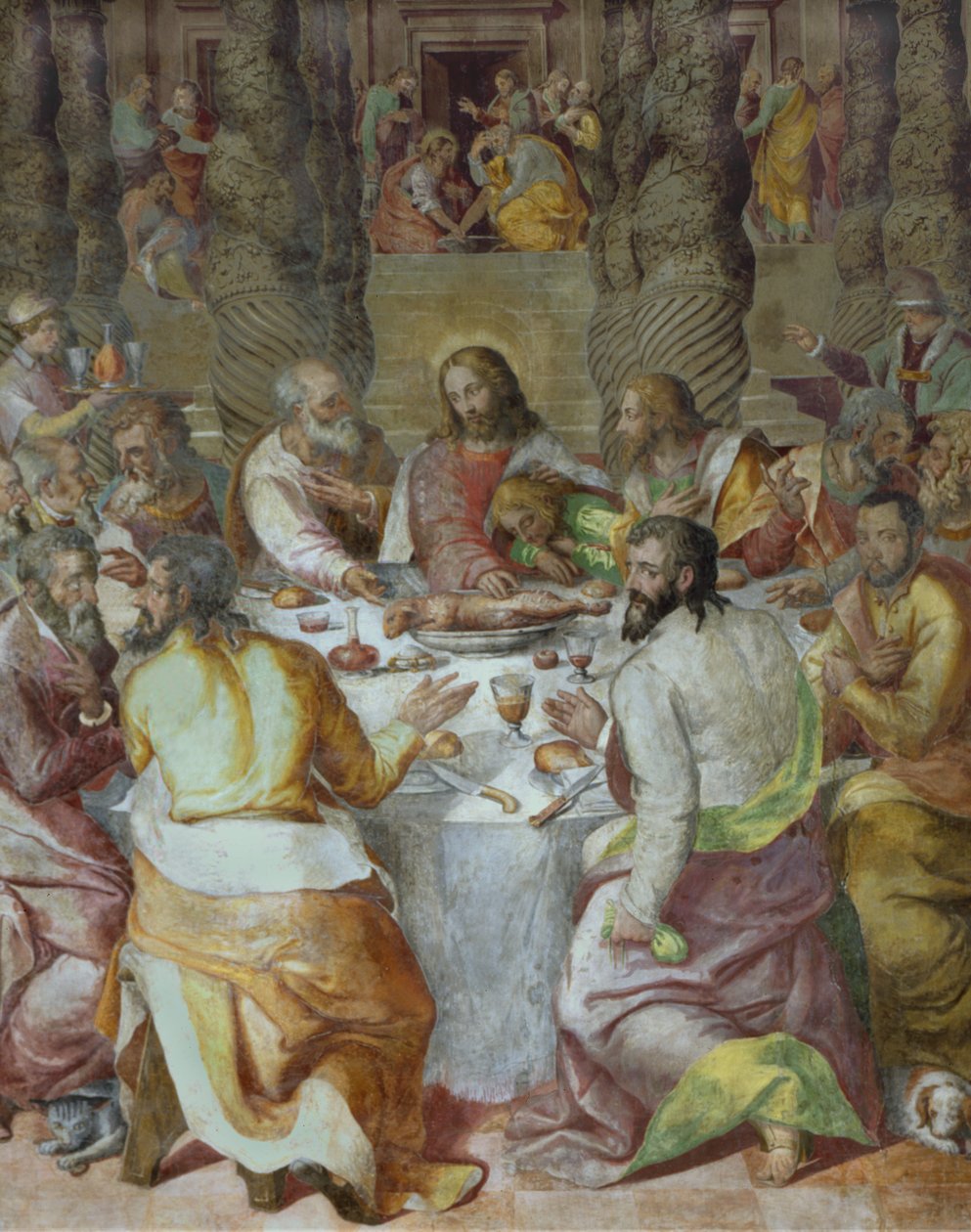 Den sidste nadver, 1572-75 af Livio Agresti