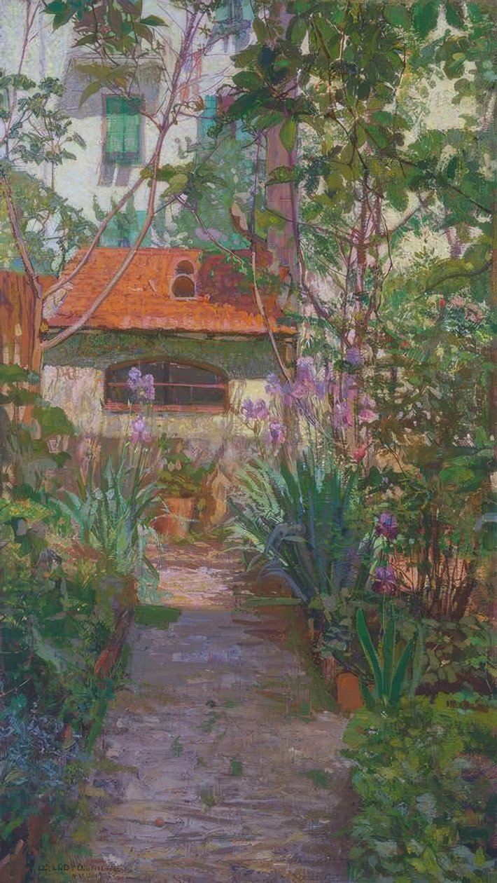 Triptykonet eller haven i blomst af Llewelyn Lloyd
