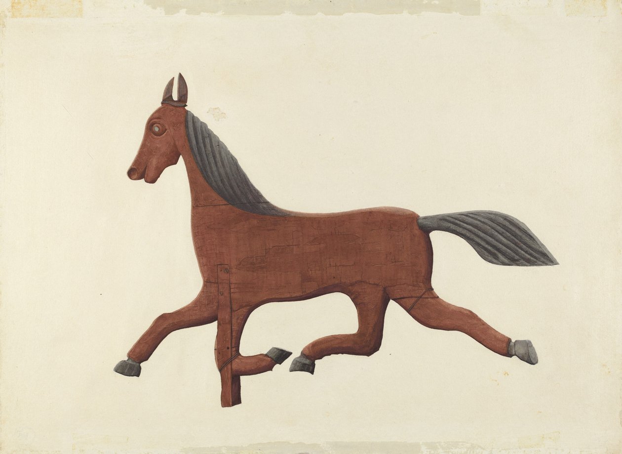 Horse Weather Vane, sandsynligvis 1938. af Lloyd Broome