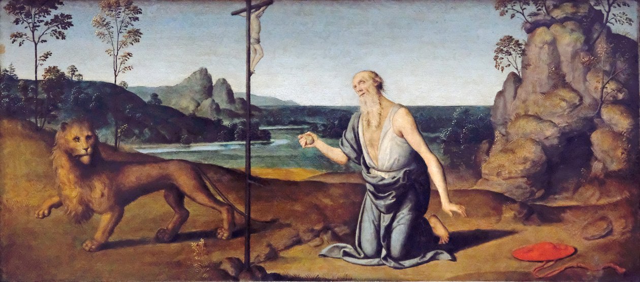 Saint Jerome i ørkenen af Lo Spagna