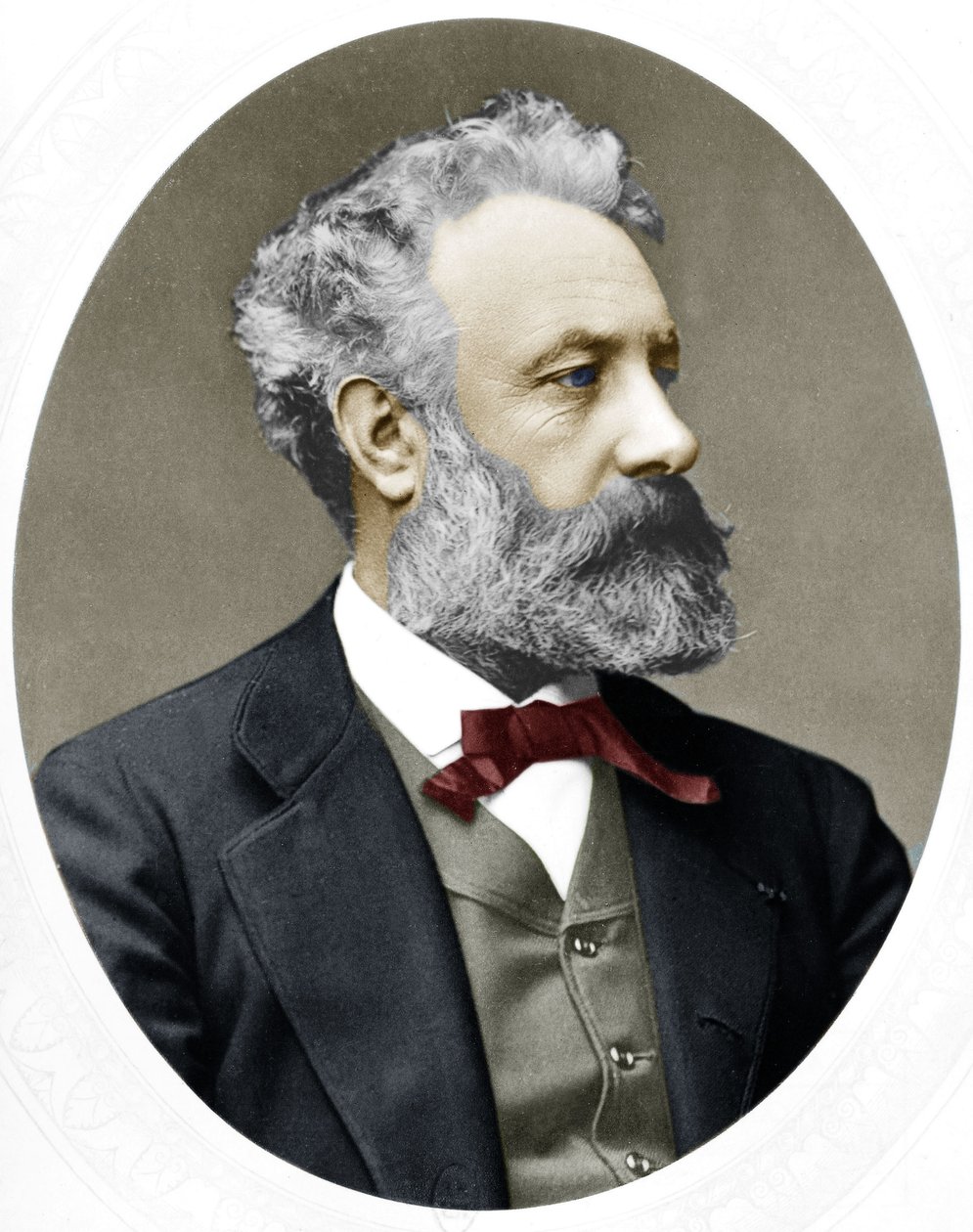Jules Verne (1828-1905) ranskalainen kirjailija, täällä vuonna 1877 af Lock and Whitfield
