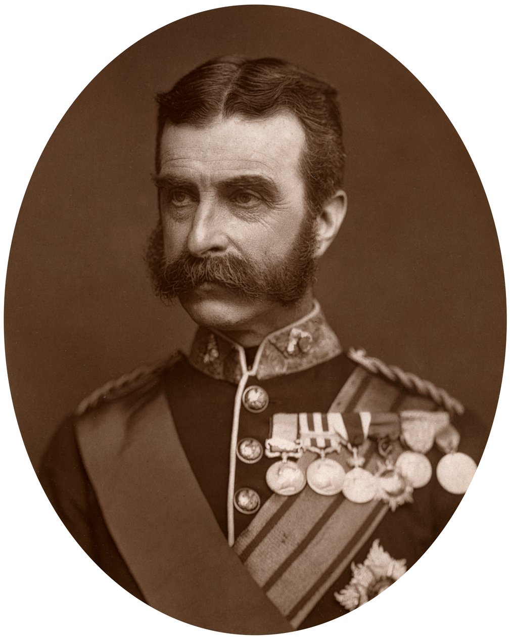 Generalmajor Lord Chelmsford, britisk soldat, 1882. af Lock and Whitfield