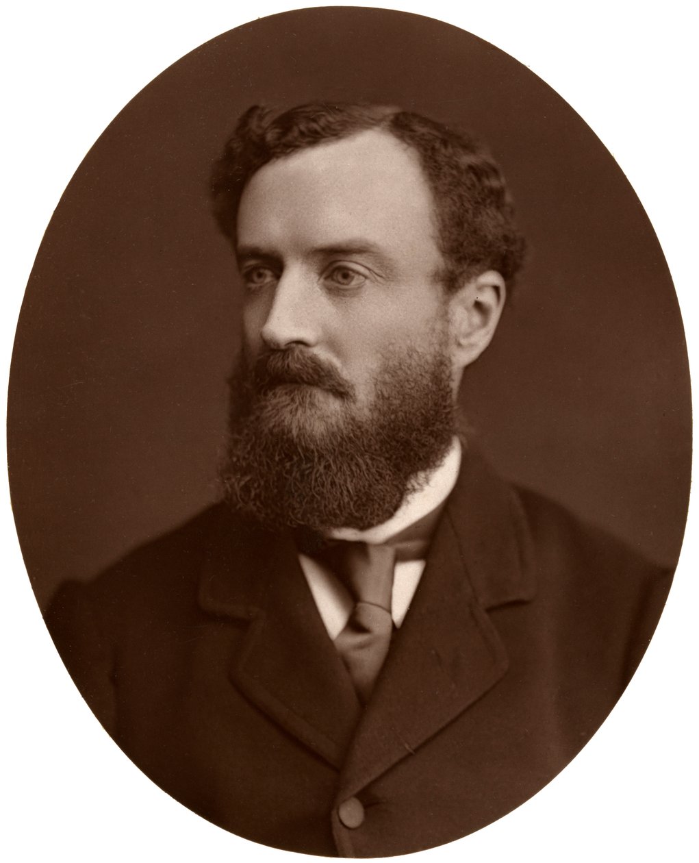 Sir Michael Hicks-Beach, Bart, MP, Chief Secretary for Irland, 1876. af Lock and Whitfield