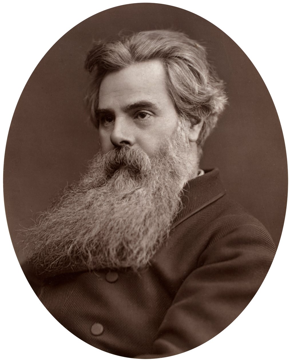 Thomas Woolner, RA, professor i skulptur ved Royal Academy, 1877. af Lock and Whitfield