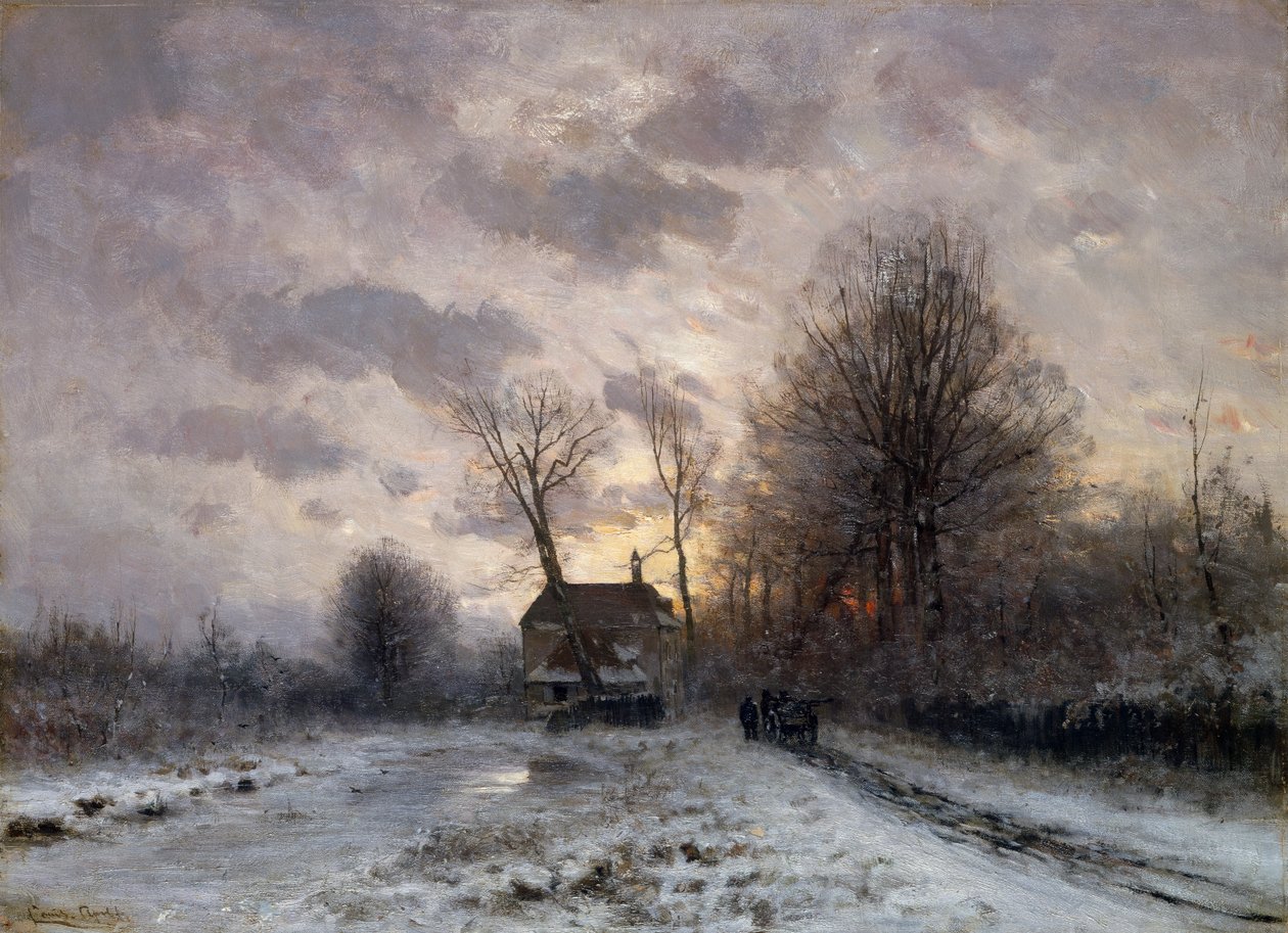 Returning Home (olie på lærred) af Lodewijk Frederik Hendrik Apol
