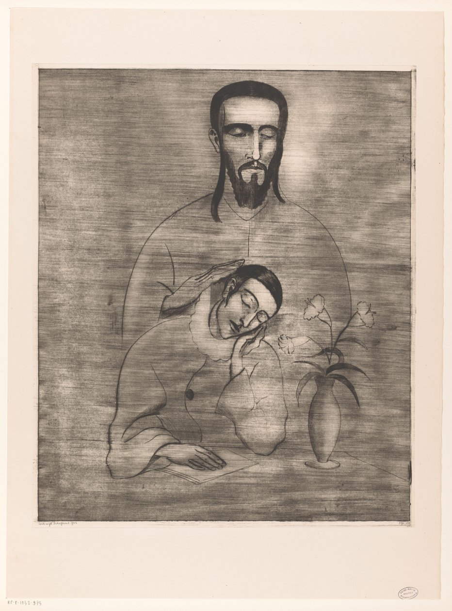 Pjerrot i Christus Pjerrots drøm (original titel) af Lodewijk Schelfhout (signed by artist)