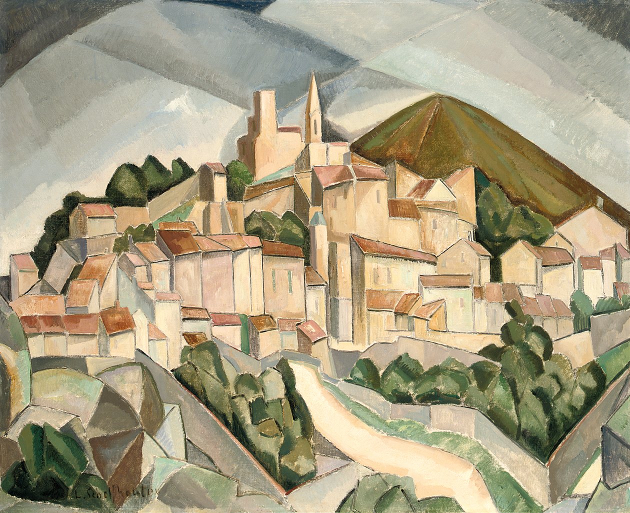 Udsigt over Val de Grace, Paris af Lodewijk Schelfhout