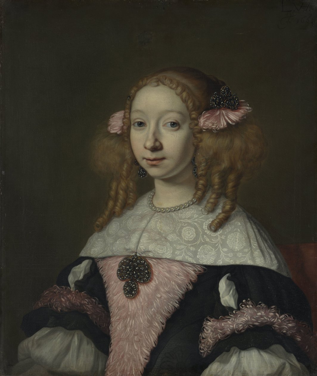 Adriana Jacobusdr Hinlopen (1646-1736), Hustru til Johannes Wijbrants af Lodewijk van der Helst