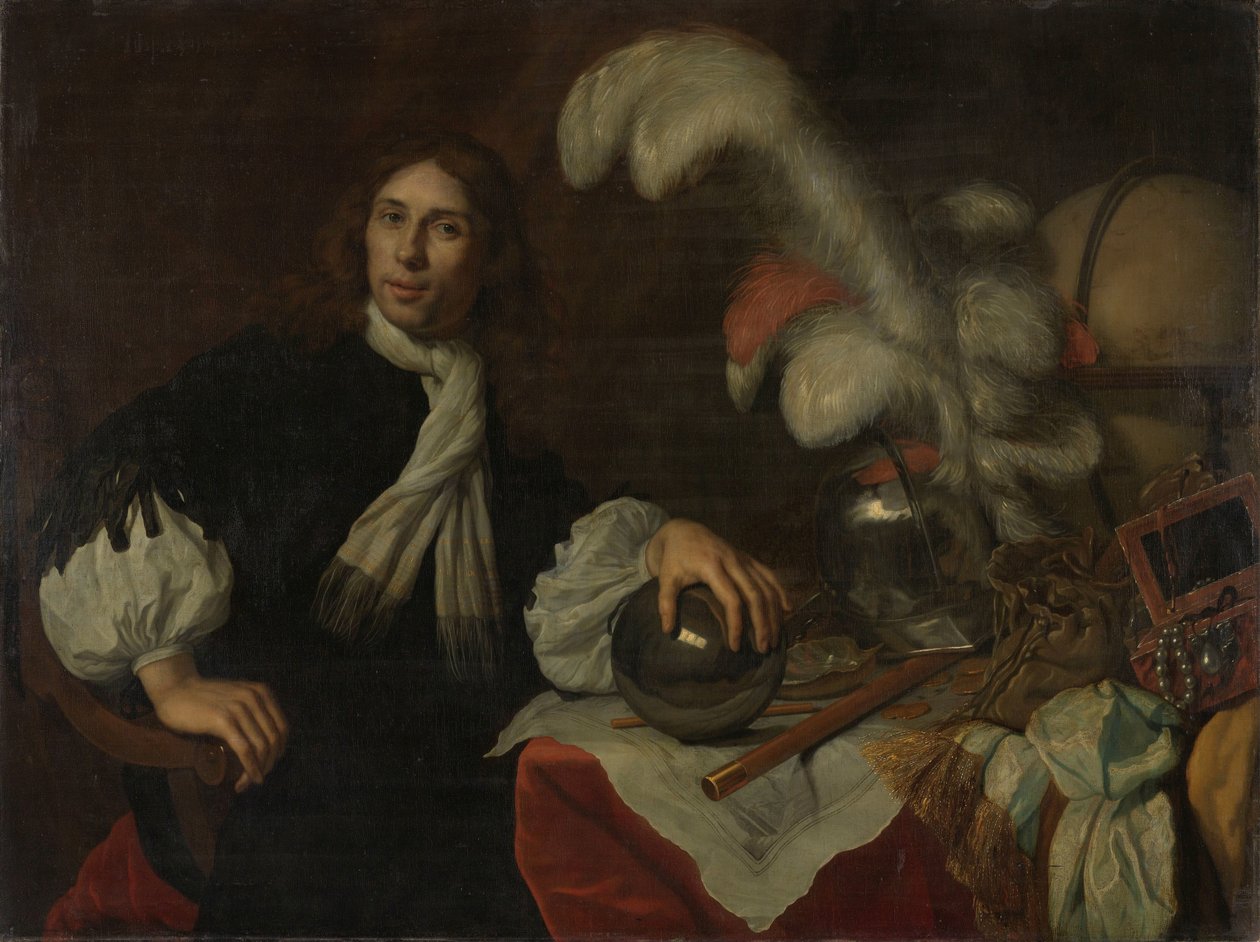 Posthumt portræt af Aucke Stellingwerff, admiral af Friesland, dræbt i 1665 ved Lowestoft af en kanonkugle af Lodewijk van der Helst