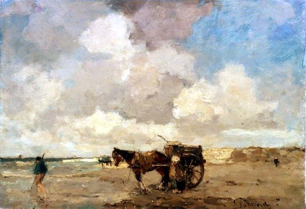 Indsamling af tang af Lodewyk Philippus Stutterheim