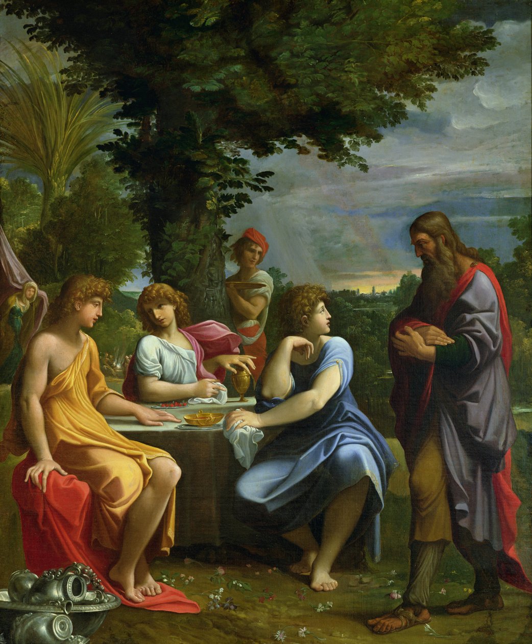 Abraham og de tre engle af Lodovico Carracci