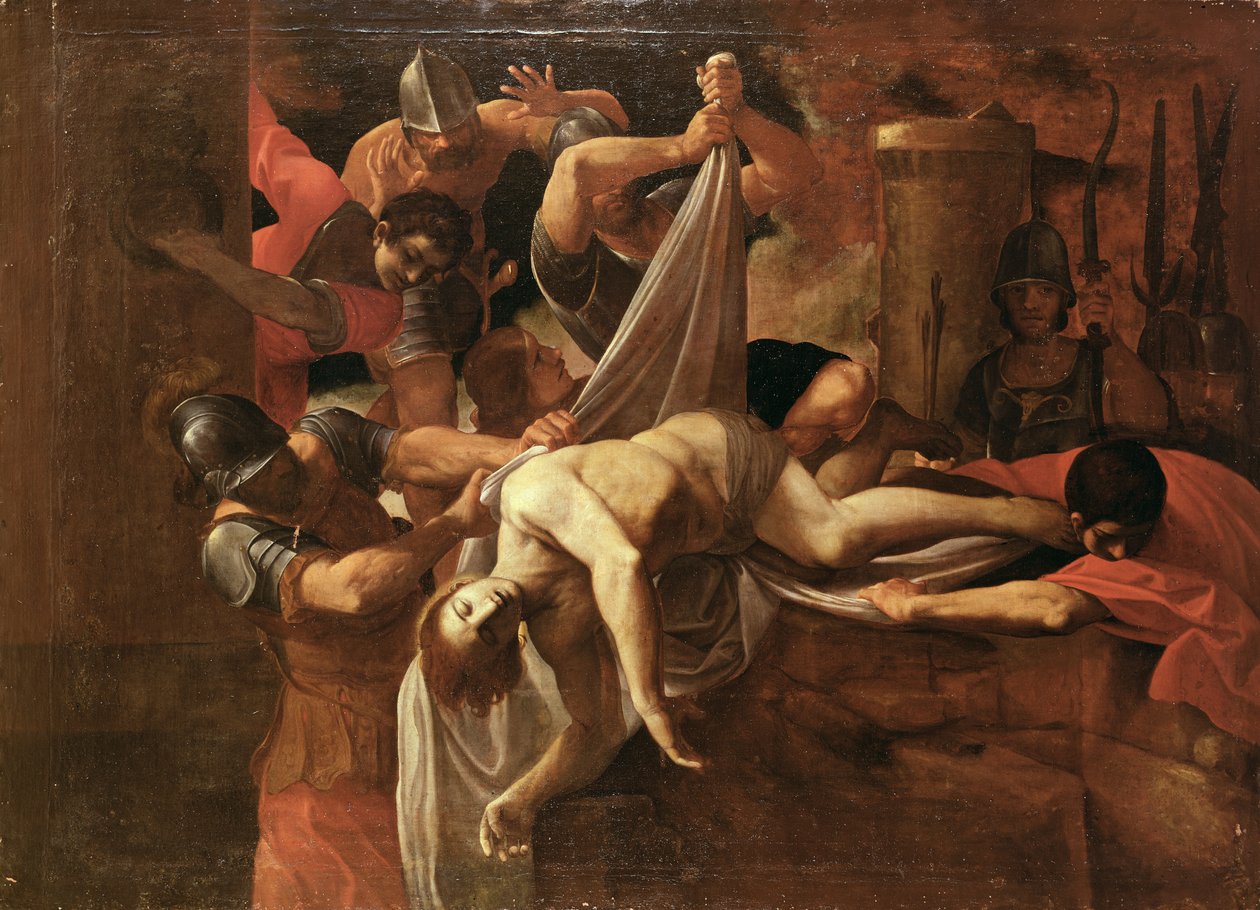 Soldaterne smed Sankt Sebastian i Cloaca Maxima af Lodovico Carracci
