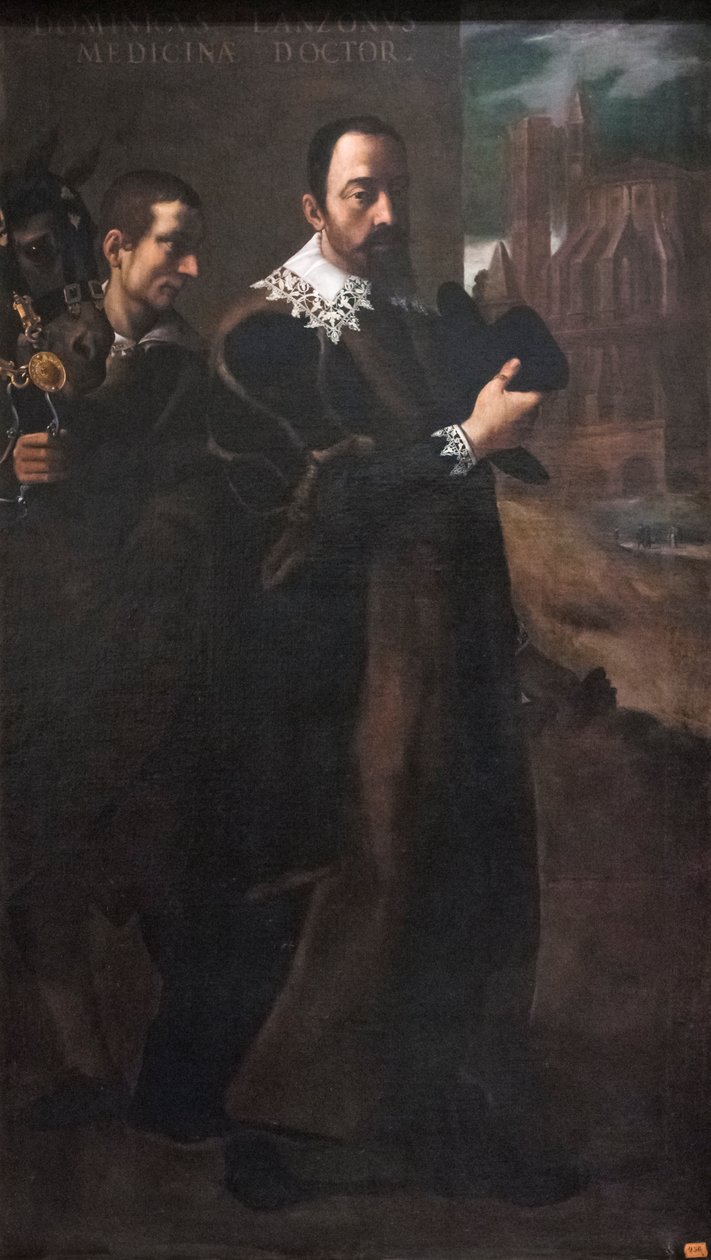 Portræt af Domenico Lanzoni (olie på lærred) af Lodovico (attr. to) Carracci