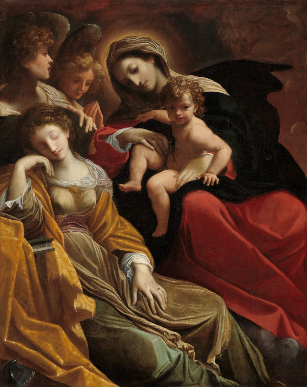 Drømmen om den hellige Katarina af Alexandria, ca. 1593. af Lodovico Carracci