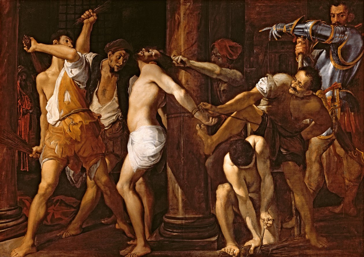 Kristi flagelation, 1586-87 af Lodovico Carracci